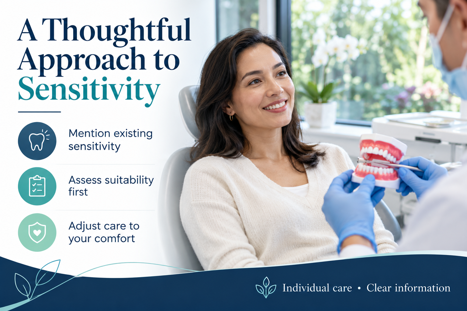 A Thoughtful Approach to Sensitivity: Mention existing sensitivity; Assess suitability first; Adjust care to your comfort.